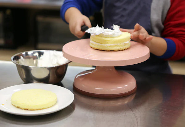 チルト回転デコ台 ケーキデコレーション用回転台 白黒 チルト回転デコ