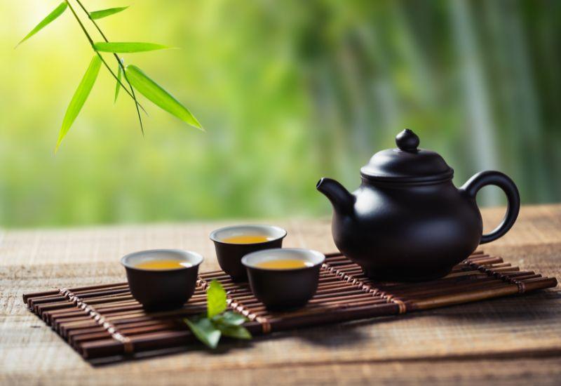 中国茶 茶器 茶盤 茶挟みセット - 食器