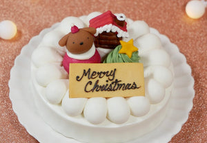 【冷凍】クリスマス ショート レギュラー(中大型犬用)| ケーキ | はなとしっぽ