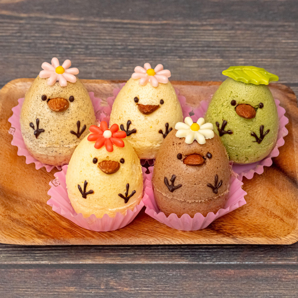 【冷凍】かわいい ぴよちゃんシフォン おたのしみ5個セット | シフォンケーキ | Chiffon cake Romi - スイーツモール