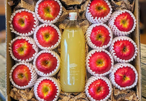【常温】希少品種ピンクレディー®とリンゴジュース詰め合わせ|ジュース|マルカメ果樹園 - スイーツモール