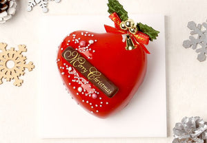 【冷凍】クリスマス ショコラブラン ルージュ10cm | チョコレートケーキ | パティスリーAile(エル)