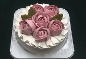 【冷凍】100%植物性 ローズクリームホールケーキ 15cm | ケーキ | アレルギー対応ケーキ専門店 洋菓子工房きらら|アレルギー 対応 お菓子 ギフト - スイーツモール