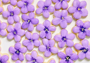 【常温】すみれのアイシングクッキー 10袋セット|クッキー|samuelcookies - スイーツモール