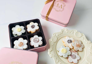 【冷蔵】鹿児島産使用お花のリンツァーアウゲン4種セット | クッキー | atelierA - スイーツモール
