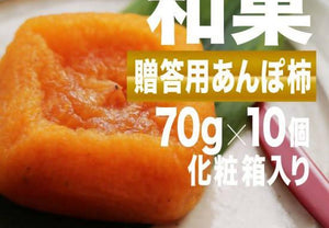 【常温】和菓 贈答用あんぽ柿 70g×10個 | 和菓子 | みのるかじつ - スイーツモール