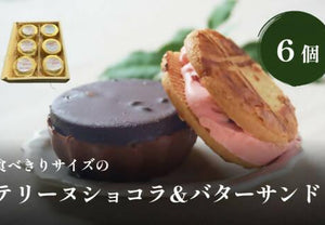 【冷凍】食べきりサイズのテリーヌショコラ&バターサンド6個セット | チョコレートケーキ | パティスリー シュン | カカオテリーヌ - スイーツモール