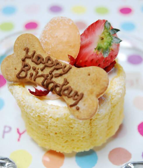 アニバーサリークッキープレート付きケーキ！ワンちゃんの記念日