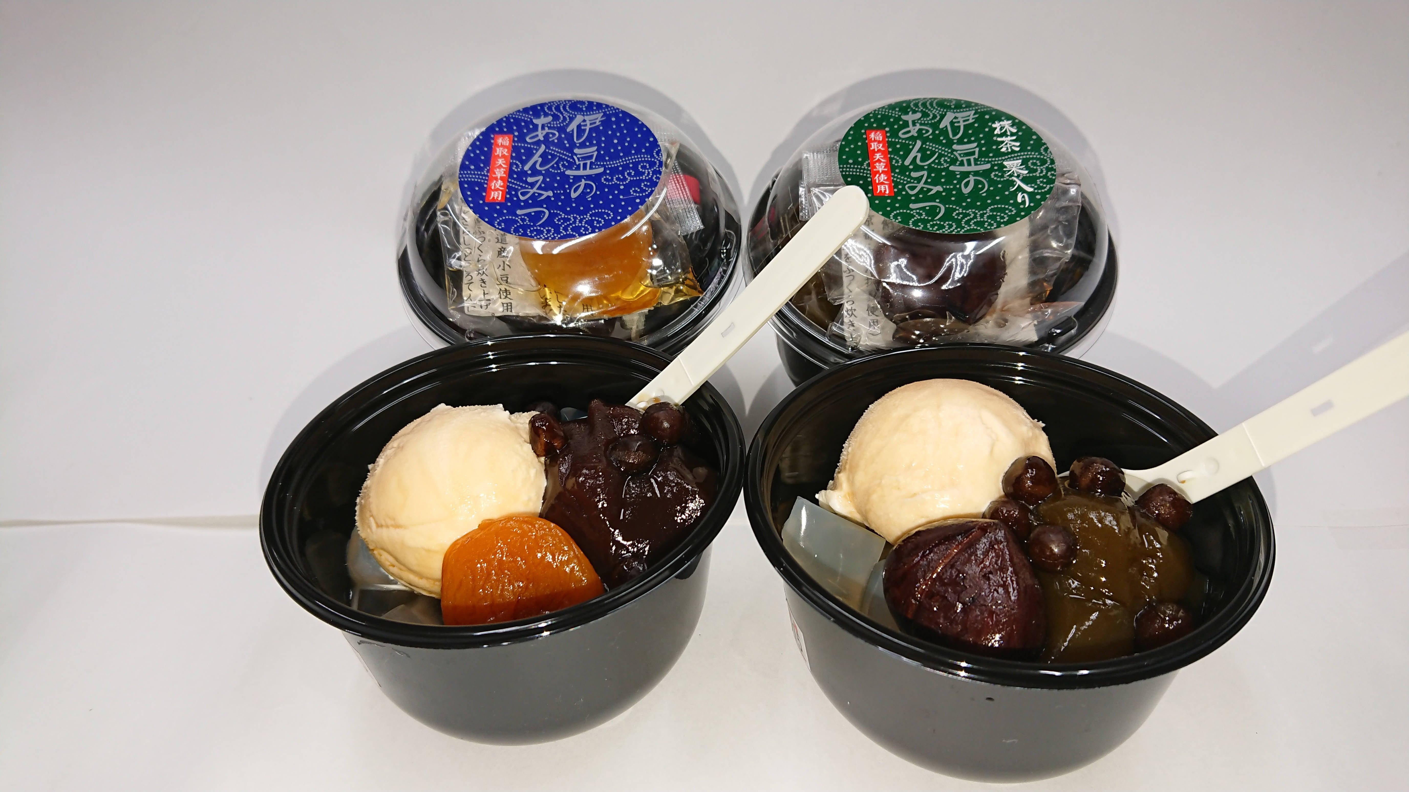 北海道産小豆使用！あんみつ・抹茶あんみつ 通販 /お取り寄せ 人気