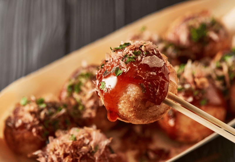 冷凍揚げたこ焼き：カリカリ絶品！