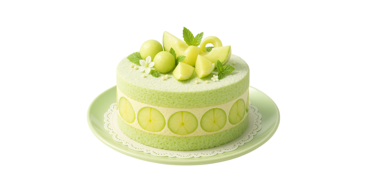 メロンのケーキ
