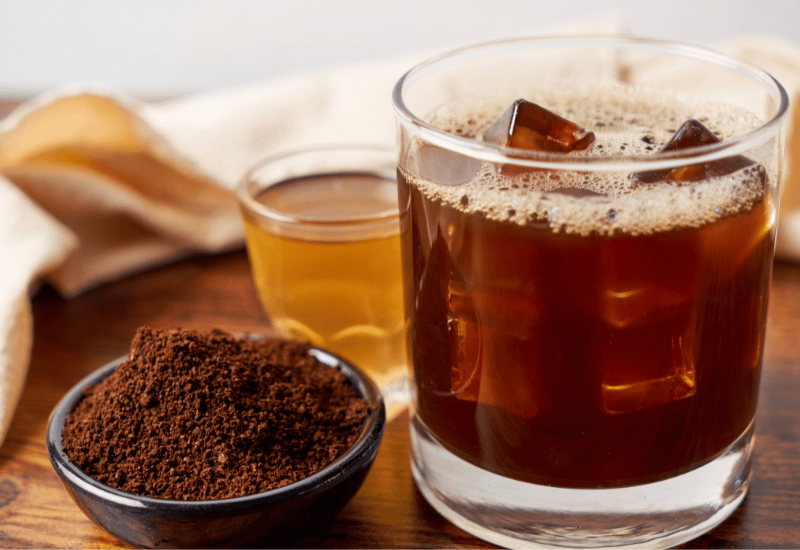 コーヒーにブランデー