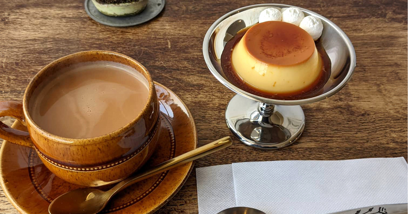 喫茶店プリン巡り：固めプリンが自慢の人気店