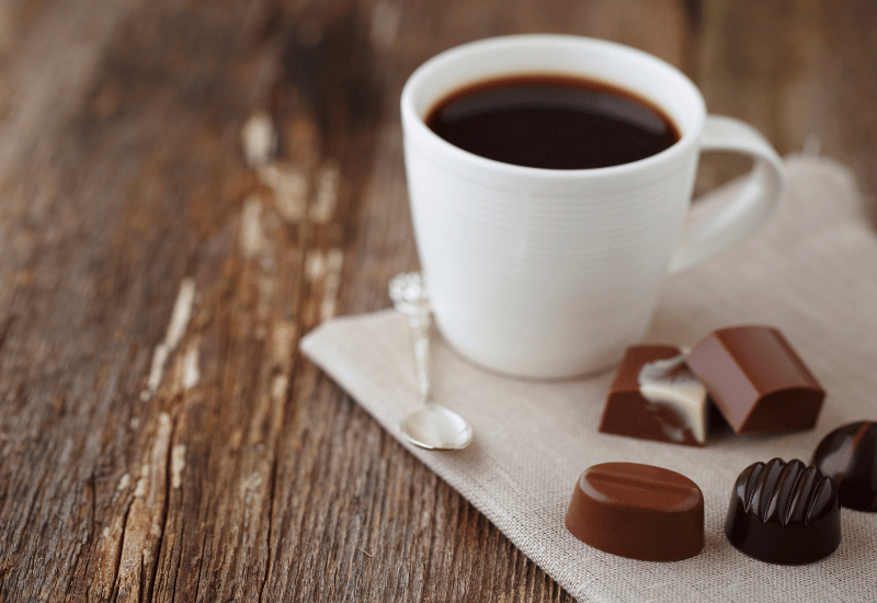 コーヒーチョコレート 混ぜる