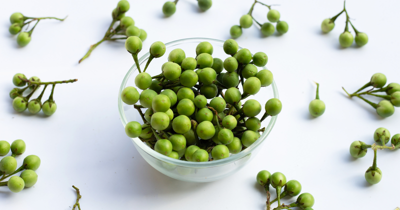 山椒の実 アク抜き