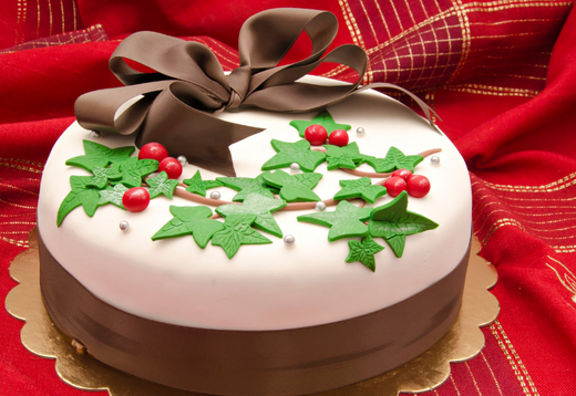 犬のクリスマスケーキ