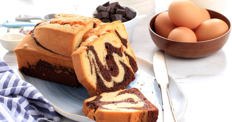 マーブルパウンドケーキ チョコ：美しい模様と濃厚な味わいのハーモニー