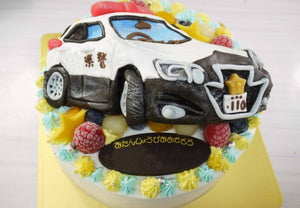 【冷凍】パトカーの立体ケーキ｜ケーキ｜ケーキ工房モダンタイムス