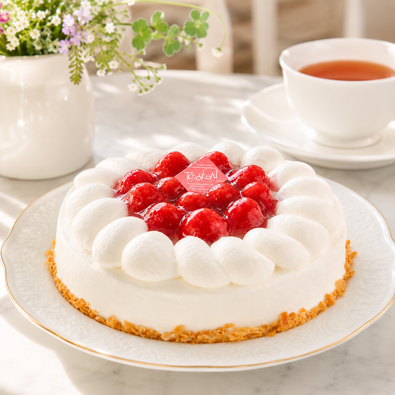 【冷凍】木苺のレアチーズケーキ 5号 | チーズケーキ | 菓子司 東陽軒
