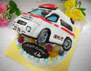 【冷凍】救急車の立体ケーキ｜ケーキ｜ケーキ工房モダンタイムス