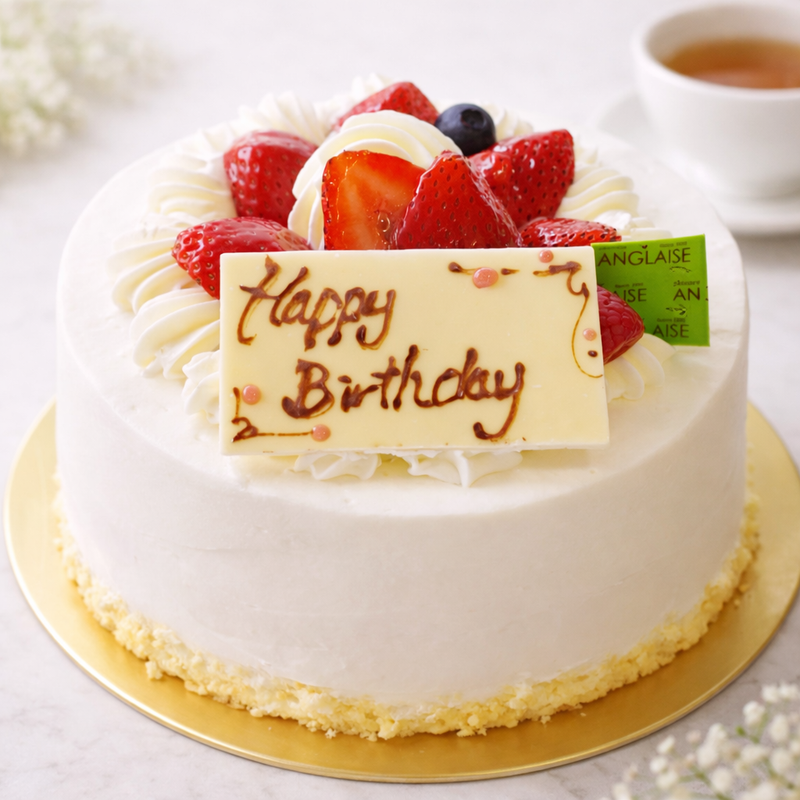 【冷凍】いちごのバースデーケーキ | ケーキ | パティスリーアングレーズ