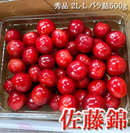 【冷蔵】佐藤錦 贈答用 秀Lサイズ以上 500g バラ詰 | さくらんぼ | くだもの屋CO.JP