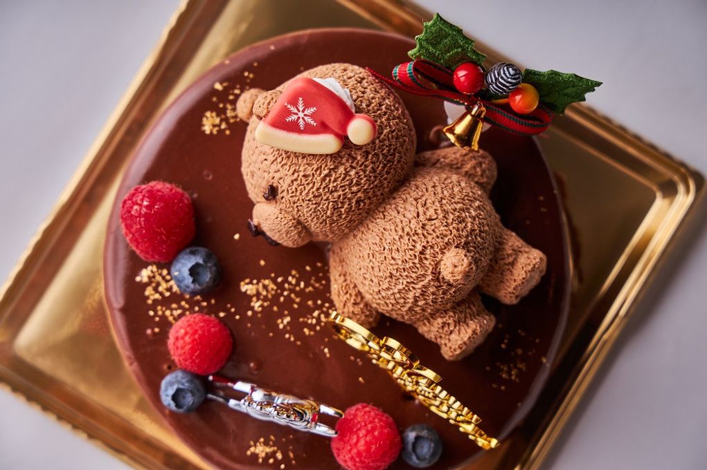 くまちゃんサンタのチョコレートムースケーキクリスマス2025