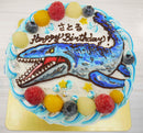 【冷凍】恐竜のイラストケーキ | 恐竜ケーキ オーダー | ケーキ工房モダンタイムス | 誕生 日 ケーキ オーダー キャラクター・恐竜イラスト リアル - スイーツモール