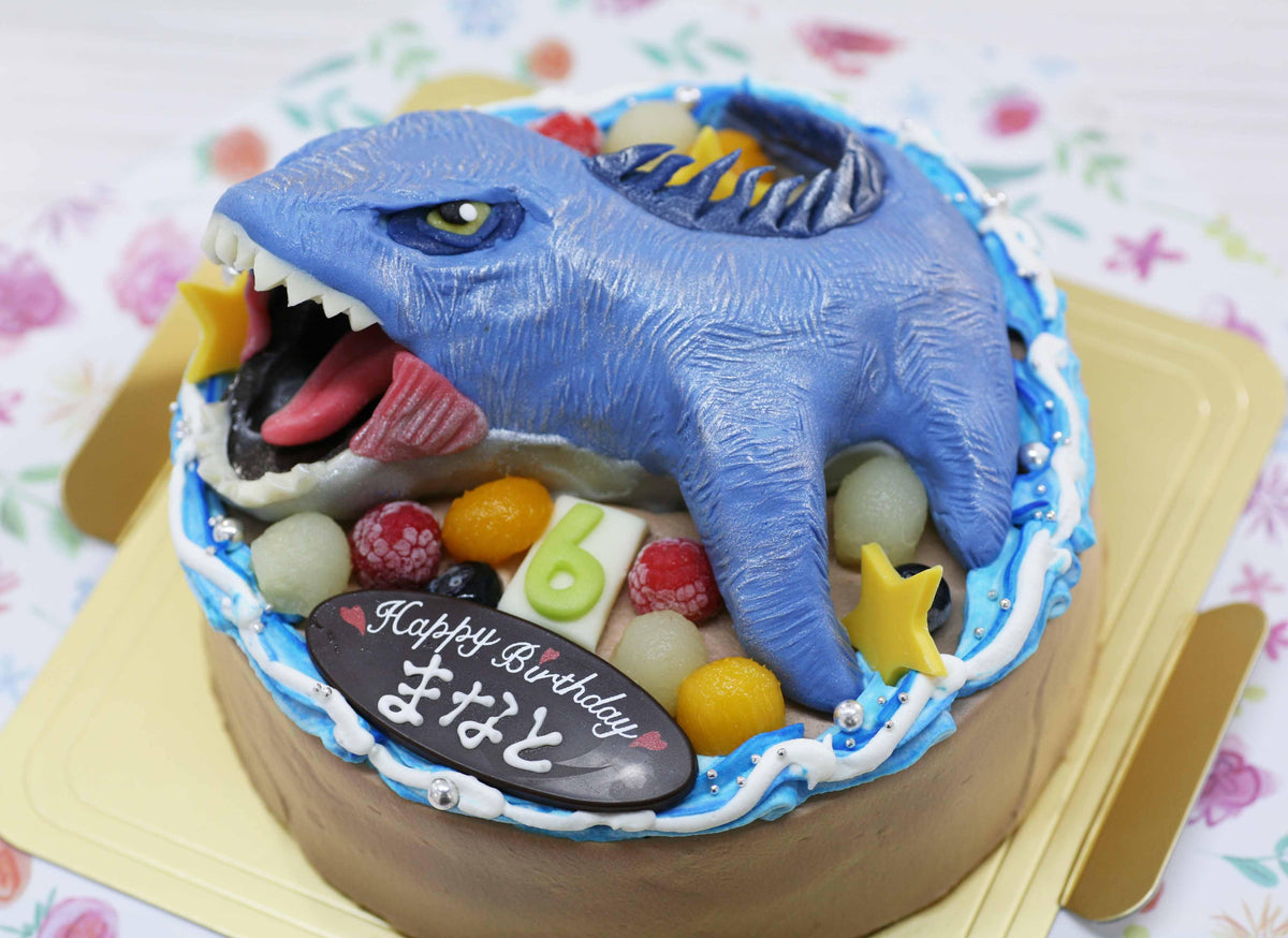 恐竜お誕生日ケーキデコレーション DX恐竜バースデーセット】アイシングクッキー クッキー 恐竜 肉