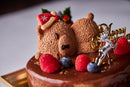 【冷凍】くまちゃんサンタのチョコレートムースケーキクリスマス2025｜ケーキ｜ベリーズスイーツキッチン