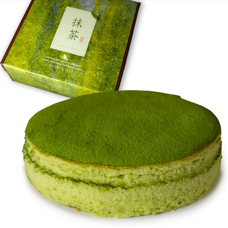 【冷凍】抹茶スフレチーズケーキ 5号 | チーズケーキ | 魔法洋菓子店ソルシエ｜抹茶 スフレ チーズ ケーキ