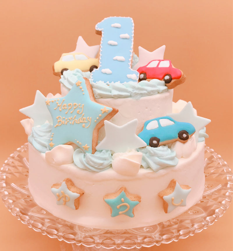 【冷凍】車の2段ケーキ｜ケーキ｜予約専門菓子店Daisy｜車　ケーキ