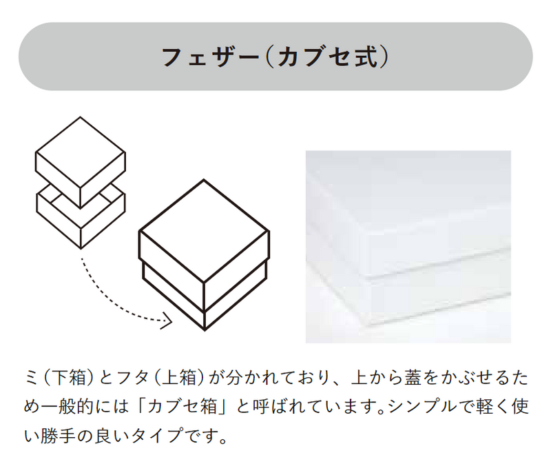 長方形 ベーシックフェザーギフトケース | 資材 | 箱・紙袋・不織布袋 専門店