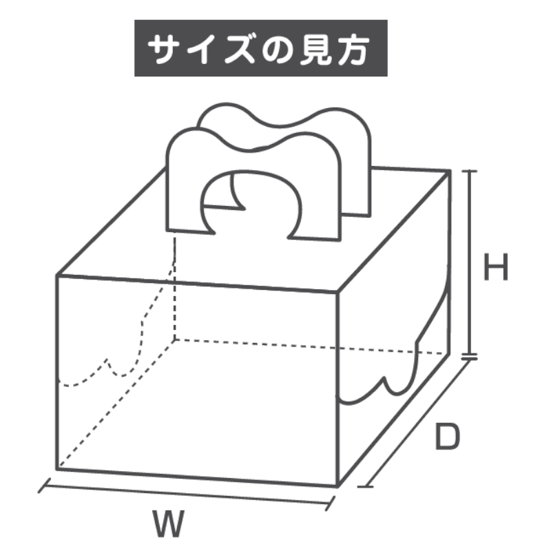 クリアケース ケーキ箱 PTT | 資材 | 箱・紙袋・不織布袋 専門店