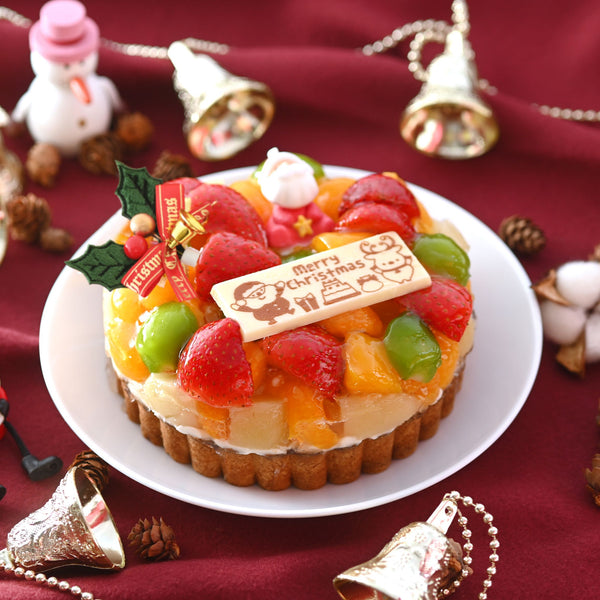 鬼盛りフルーツタルトクリスマスバージョン4号 クリスマス ケーキ
