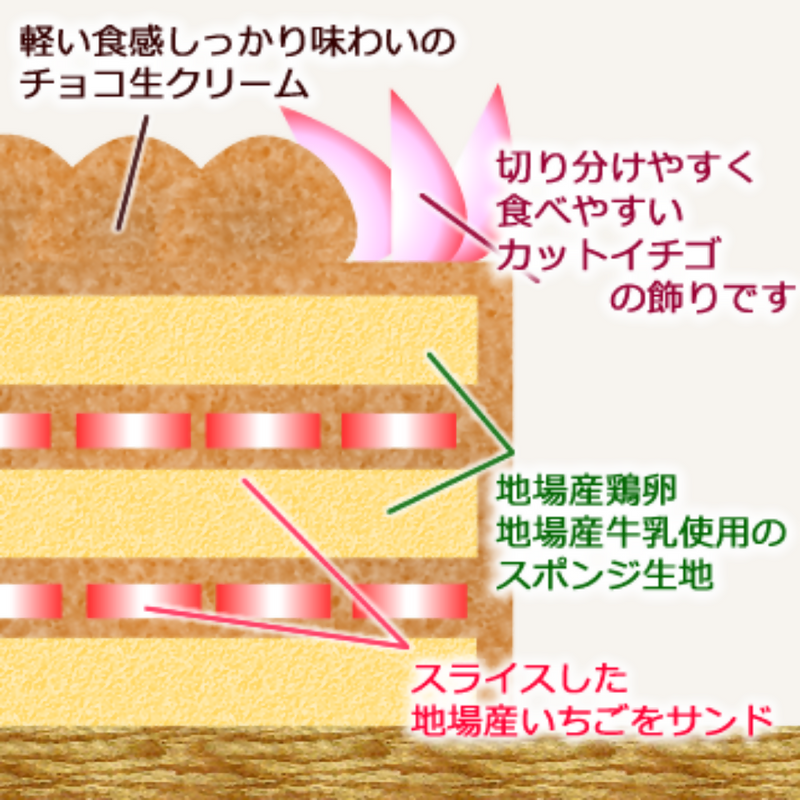 【店頭受取】いちごチョコデコレーション | チョコレートケーキ | ラ メゾンジュ