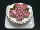 【冷凍】100%植物性 ローズクリームホールケーキ 15cm | ケーキ | アレルギー対応ケーキ専門店 洋菓子工房きらら|アレルギー 対応 お菓子 ギフト - スイーツモール