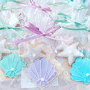 【常温】10個セットミニシェル&ヒトデのアイシングクッキー2個入(ウエディングプチギフト)｜クッキー｜samuelcookies - スイーツモール