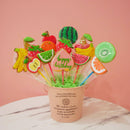 【常温】フルーツのクッキーブーケ バケツラッピング15本セット | クッキー | iRene（アイリーン）| アイシングクッキー - スイーツモール