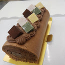 【冷凍】ガナチョコロール 18cm・チョコレートロールケーキ | ロールケーキ | ケーキ工房モンクール | チョコロールケーキ | おいしいロールケーキ - スイーツモール