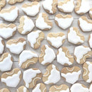 【常温】ウエディングハート型 新郎新婦のアイシングクッキー 2枚×5袋セット | クッキー | Dream Sweets Factory | ハートアイシングクッキー・ウェディング アイシングクッキー - スイーツモール