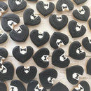 【常温】ウエディングハート型 新郎新婦のアイシングクッキー 2枚×5袋セット | クッキー | Dream Sweets Factory | ハートアイシングクッキー・ウェディング アイシングクッキー - スイーツモール