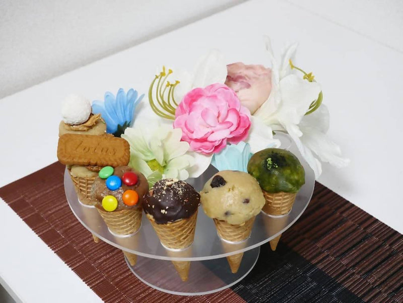 【冷蔵】アイスクリームみたいなクッキードゥ×シュガーコーン アソート3個セット | クッキー | Cookie LAB 幸せを運ぶクッキー屋さん - スイーツモール