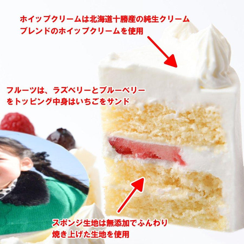 【冷凍】バースデー写真ケーキ | ケーキ | 写真ケーキのサンタアンジェラ | ブルーベリー ケーキ - スイーツモール