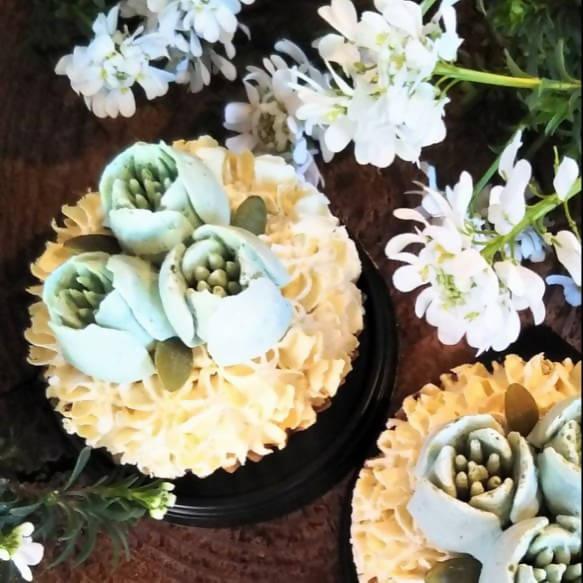 【冷凍】フラワーケーキ 4個セット｜ケーキ｜フォーチュンキッチン｜お花 の ケーキ｜誕生 日 花束 - スイーツモール