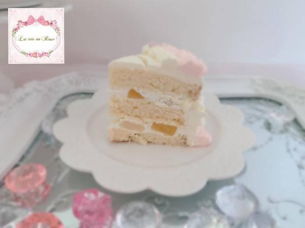 【冷凍】色が選べるハートのセンイルケーキ 4.5号 13.5cm | ケーキ | La vie en Rose - スイーツモール