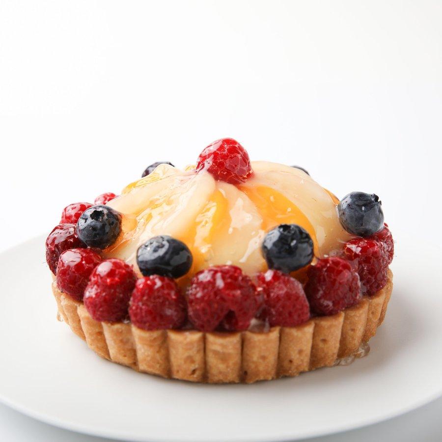 【冷凍】フルーツのバースデータルト | タルト | 写真ケーキのサンタアンジェラ - スイーツモール