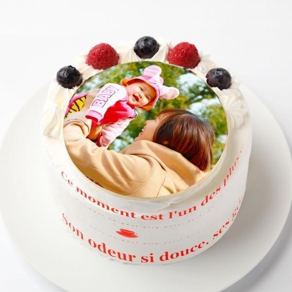 【冷凍】バースデー写真ケーキ | ケーキ | 写真ケーキのサンタアンジェラ-ケーキ-写真ケーキのサンタアンジェラ