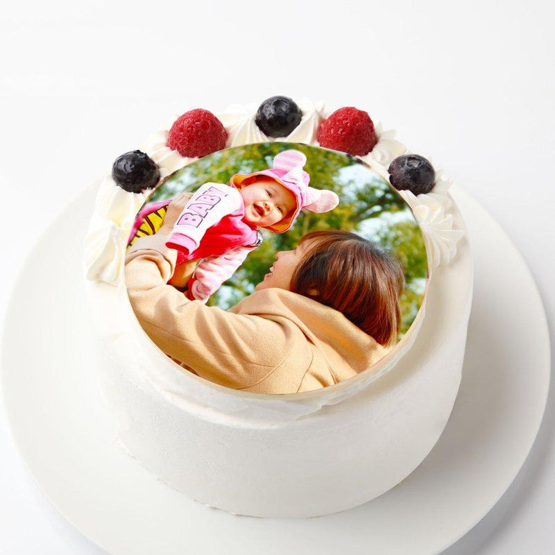 【冷凍】バースデー写真ケーキ たまごアレルギー対応 | ケーキ | 写真ケーキのサンタアンジェラ-ケーキ-写真ケーキのサンタアンジェラ