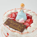 【冷凍】生デコレーションケーキ シンデレラ 5号 15cm｜ケーキ｜キャラメリーゼ│誕生日ケーキ・可愛い ケーキ 通販・ケーキ かわいい - スイーツモール